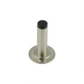 BUR-970SN-973SN Frelan Hardware Burlington Plain 75mm Wall Mounted Door Stop (Stepped Rose) Satin Nickel