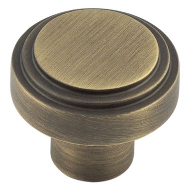 Click Here To Enlarge This Photo Of HOX1030AB Frelan Hardware Hoxton Cropley Cupboard Knob 30mm Antique Brass