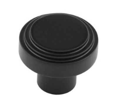 Click Here To Enlarge This Photo Of HOX1030MB Frelan Hardware Hoxton Cropley Cupboard Knob 30mm Matt Black