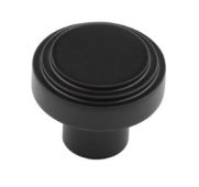 HOX1030MB Frelan Hardware Hoxton Cropley Cupboard Knob 30mm Matt Black