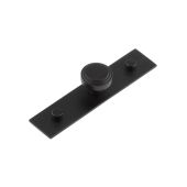 HOX-1030MB-5090MB Frelan Hardware Hoxton Cropley Cupboard Knob 30mm on Plain Backplate Matt Black
