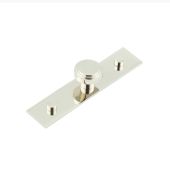 HOX-1030PN-5090PN Frelan Hardware Hoxton Cropley Cupboard Knob 30mm on Plain Backplate Polished Nickel