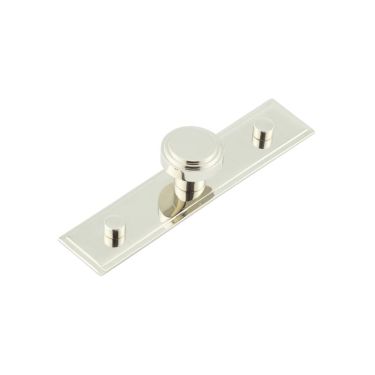 Click Here To Enlarge This Photo Of HOX-1030PN-6090PN Frelan Hardware Hoxton Cropley Cupboard Knob 30mm on Stepped Backplate Polished Nickel