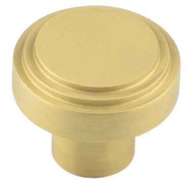 Click Here To Enlarge This Photo Of HOX1030SB Frelan Hardware Hoxton Cropley Cupboard Knob 30mm Satin Brass