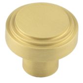 HOX1030SB Frelan Hardware Hoxton Cropley Cupboard Knob 30mm Satin Brass