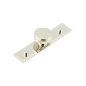 HOX-1040PN-6090PN Frelan Hardware Hoxton Cropley Cupboard Knob 40mm on Stepped Backplate Polished Nickel
