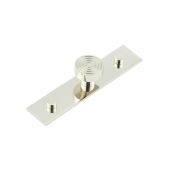 HOX-1130PN-5090PN Frelan Hardware Hoxton Murray Cupboard Knob 30mm on Plain Backplate Polished Nickel