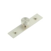 HOX-1130SN-5090SN Frelan Hardware Hoxton Murray Cupboard Knob 30mm on Plain Backplate Satin Nickel