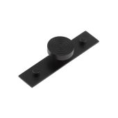 HOX-1140MB-5090MB Frelan Hardware Hoxton Murray Cupboard Knob 40mm on Plain Backplate Matt Black