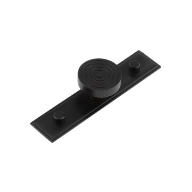 Click Here To Enlarge This Photo Of HOX-1140MB-6090MB Frelan Hardware Hoxton Murray Cupboard Knob 40mm on Stepped Backplate Matt Black