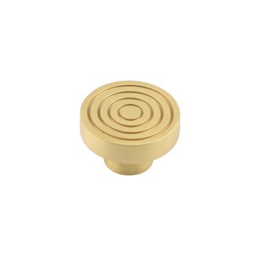 Click Here To Enlarge This Photo Of HOX1140SB Frelan Hardware Hoxton Murray Cupboard Knob 40mm Satin Brass