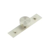 HOX-1140SN-6090SN Frelan Hardware Hoxton Murray Cupboard Knob 40mm on Stepped Backplate Satin Nickel
