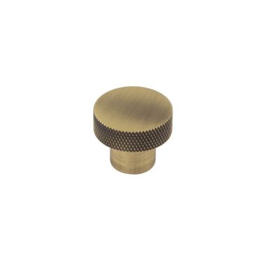 Click Here To Enlarge This Photo Of HOX130AB Frelan Hardware Hoxton Wenlock Cupboard Knob 30mm Antique Brass