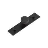 HOX-130MB-5090MB Frelan Hardware Hoxton Wenlock Cupboard Knob 30mm on Plain Backplate Matt Black
