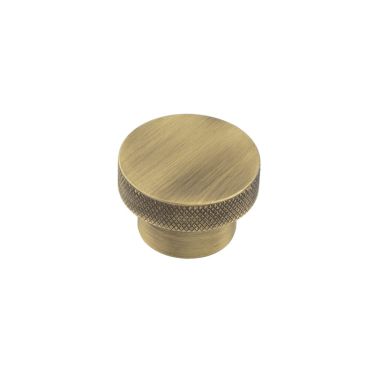 Click Here To Enlarge This Photo Of HOX140AB Frelan Hardware Hoxton Wenlock Cupboard Knob 40mm Antique Brass