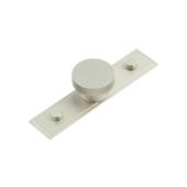 HOX-140SN-6090SN Frelan Hardware Hoxton Wenlock Cupboard Knob 40mm on Stepped Backplate Satin Nickel