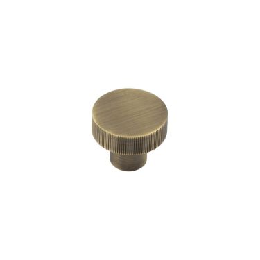 Click Here To Enlarge This Photo Of HOX230AB Frelan Hardware Hoxton Thaxted Cupboard Knob 30mm Antique Brass