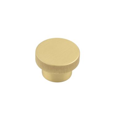 Click Here To Enlarge This Photo Of HOX240SB Frelan Hardware Hoxton Thaxted Cupboard Knob 40mm Satin Brass