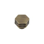 HOX330AB Frelan Hardware Hoxton Nile Cupboard Knob 30mm Antique Brass
