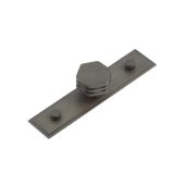 HOX-330DB-6090DB Frelan Hardware Hoxton Nile Cupboard Knob 30mm on Stepped Backplate Dark Bronze