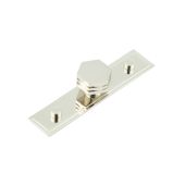 HOX-330PN-6090PN Frelan Hardware Hoxton Nile Cupboard Knob 30mm on Stepped Backplate Polished Nickel