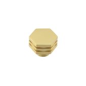 HOX330SB Frelan Hardware Hoxton Nile Cupboard Knob 30mm Satin Brass