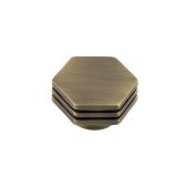HOX340AB Frelan Hardware Hoxton Nile Cupboard Knob 40mm Antique Brass