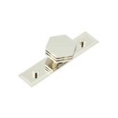 HOX-340PN-6090PN Frelan Hardware Hoxton Nile Cupboard Knob 40mm on Stepped Backplate Polished Nickel
