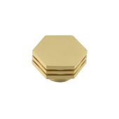 HOX340SB Frelan Hardware Hoxton Nile Cupboard Knob 40mm Satin Brass