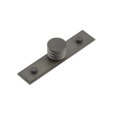 Click Here To Enlarge This Photo Of HOX-430DB-6090DB Frelan Hardware Hoxton Sturt Cupboard Knob 30mm on Stepped Backplate Dark Bronze