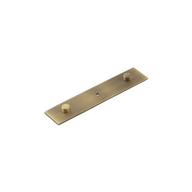 Click Here To Enlarge This Photo Of HOX5090AB Frelan Hardware Hoxton Fanshaw Backplate for Cupboard Knob 140x30mm Antique Brass