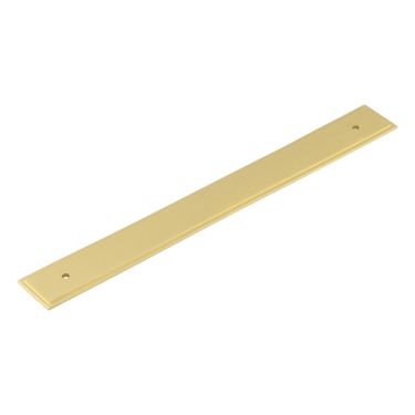 Click Here To Enlarge This Photo Of HOX6060SB Frelan Hardware Hoxton Rushton Backplate for Cabinet Handle 268x30mm Satin Brass