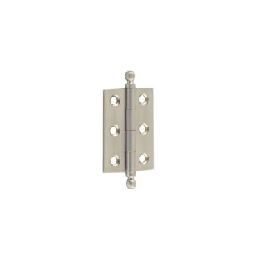 Click Here To Enlarge This Photo Of HOX800SN Frelan Hardware Hoxton Brass Finial Hinges 50x35mm Satin Nickel