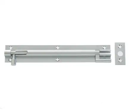 Click Here To Enlarge This Photo Of J1002DF Frelan Hardware Jedo Brass Necked Barrel Bolt 150x25mm Satin Chrome