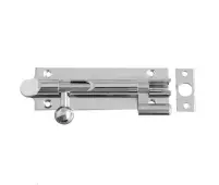 J1102-4PC Frelan Hardware Jedo Brass Bell Shape Necked Barrel Bolt 102x32mm Polished Chrome