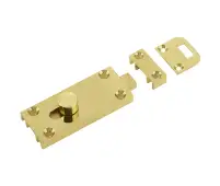 J1414PB Frelan Hardware Jedo Bathroom Slide Bolt 63x25mm Polished Brass