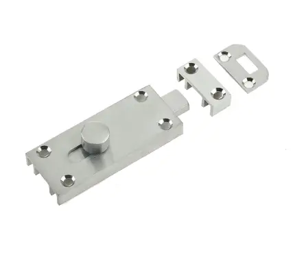 Click Here To Enlarge This Photo Of J1414SC Frelan Hardware Jedo Bathroom Slide Bolt 63x25mm Satin Chrome