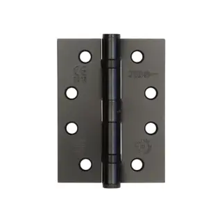 J8500BL Frelan Hardware Jedo Grade 11 &lpar;Mild Steel&rpar; Ball Bearing Hinges 102mm x 76mm x 3mm - Matt Black