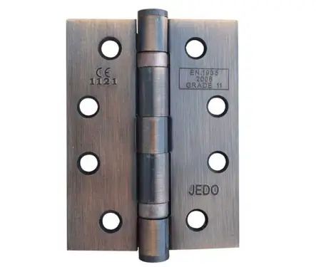 Click Here To Enlarge This Photo Of J8500BR Frelan Hardware Jedo Grade 11 (Mild Steel) Ball Bearing Hinges 102mm x 76mm x 3mm Bronze