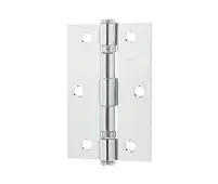 J8501PC Frelan Hardware Jedo Steel Ball Bearing Hinges 89mm x 58mm x 2mm Polished Chrome
