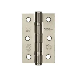 J8502SN Frelan Hardware Jedo Grade 7 &lpar;Mild Steel&rpar; Ball Bearing Hinges 76mm x 50mm x 2mm Satin Nickel