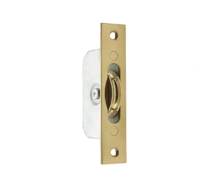 Click Here To Enlarge This Photo Of J995BPB Frelan Hardware Jedo Sash Pulley with Rectangular Plate 118mm x 26mm Polished Brass