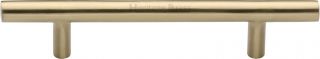 C0361 101-SB Heritage Brass Cabinet Pull Bar Design 101mm ctc Satin Brass Finish