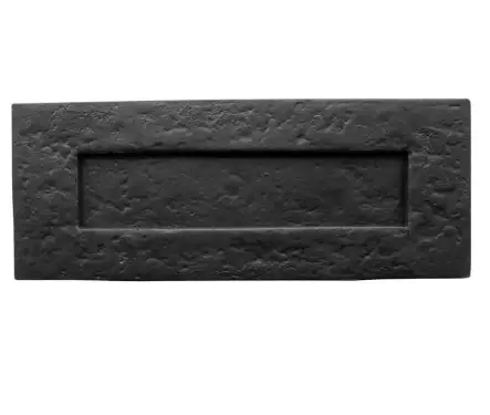 Click Here To Enlarge This Photo Of JAB12 Frelan Hardware Jedo Black Antique Plain Letterplate 270mm x 115mm (230mm centers)