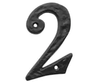 JAB15-2 Frelan Hardware Jedo Black Antique Door Numeral No.2