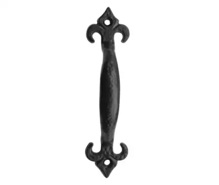 Click Here To Enlarge This Photo Of JAB52 Frelan Hardware Jedo Black Antique Fleur De Lys Pull Handle 230mm
