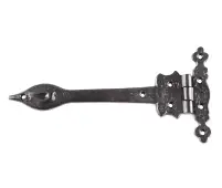 JAB60 Frelan Hardware Jedo Black Antique Gate Hinges 230mm