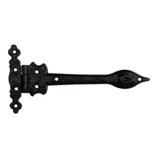 JAB60 Frelan Hardware Jedo Black Antique Gate Hinges 230mm