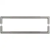 JGM7 Frelan Hardware 425mm x 20mm Gun Metal Mitred Back to Back Linear Pull Handles (G304 Stainless Steel)