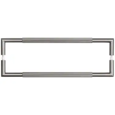 Click Here To Enlarge This Photo Of JGM9 Frelan Hardware 425mm x 20mm Gun Metal Mitred Back to Back Knurled Pull Handles (G304 Stainless Steel)